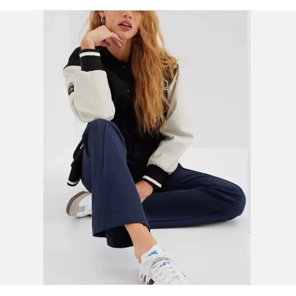 GAP High Rise Stretch Flare Navy Blue Pants Pintuck Pleat 6 PETITE #455131 $80 - Picture 9 of 15